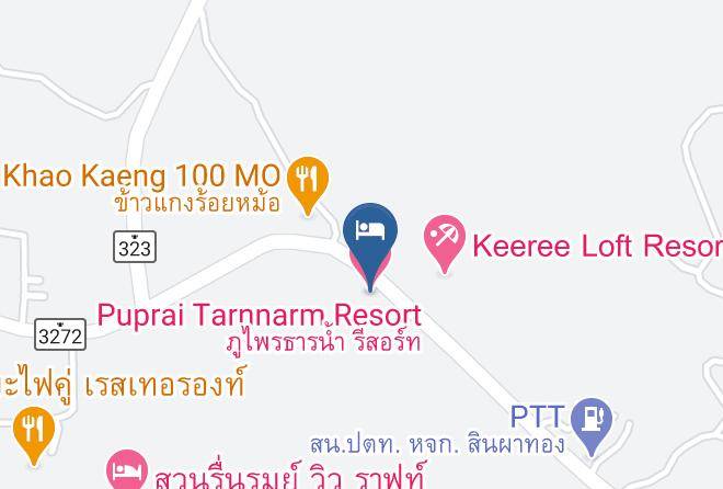 Amphoe Thong Pha Phum - Puprai Tarnnarm Resort Maps