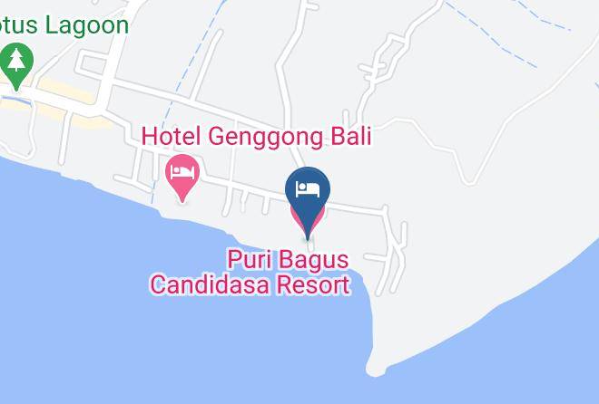 Karangasem Regency - Puri Bagus Candidasa Resort Maps