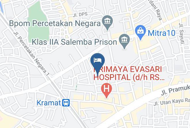 Central Jakarta - Puri Jaya Hotel Maps