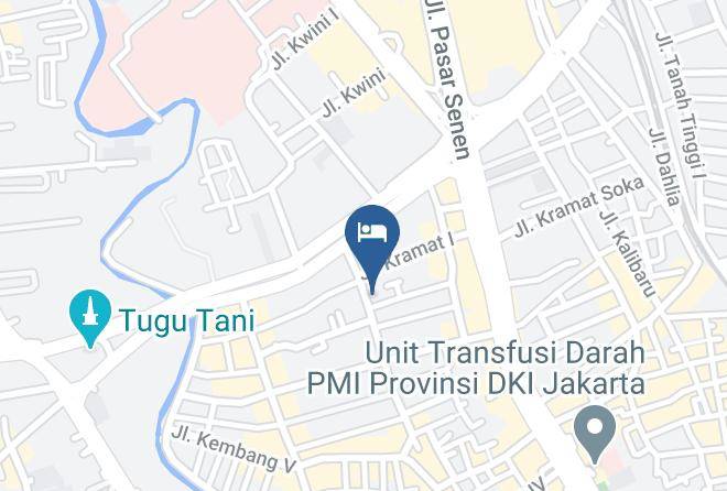 Central Jakarta - Puri Kwitang Hotel Maps
