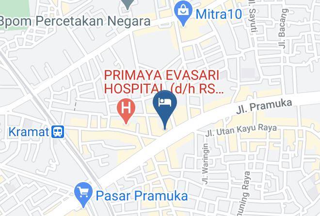 Central Jakarta - Puri Mega Hotel Maps