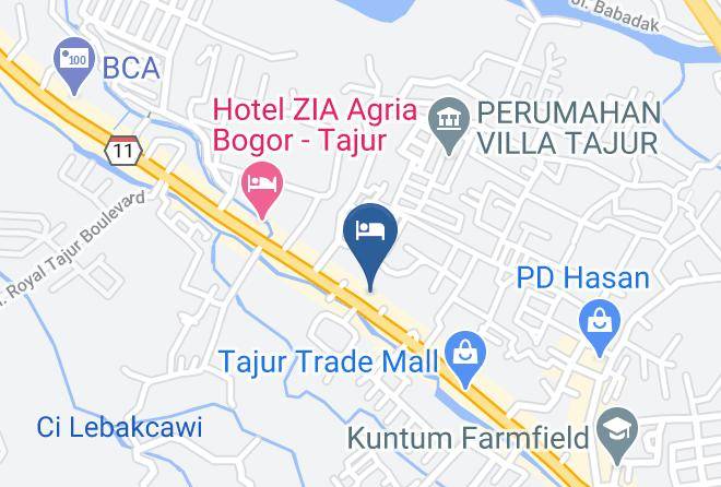 Kota Bogor - Puri Mira Hotel Maps
