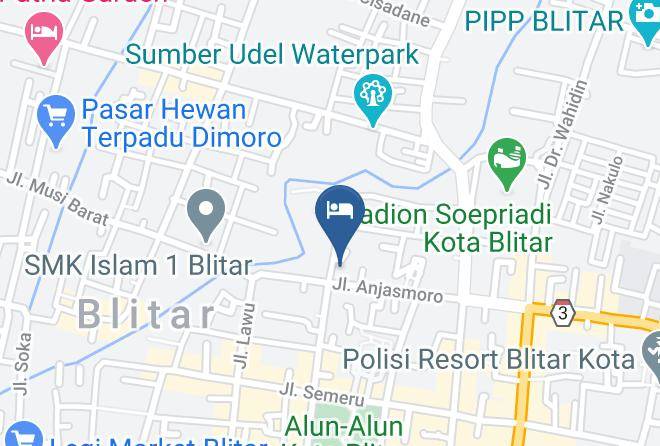 Kota Blitar - Puri Perdana Hotel & Convention Blitar Maps