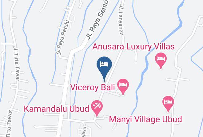 Gianyar Regency - Puri Raka Raka Maps