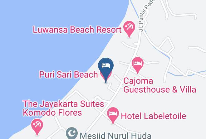 Manggarai Barat - Puri Sari Beach Hotel Maps