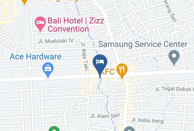 Puri Saron Hotel Denpasar Map