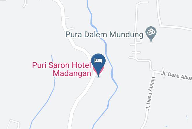 Gianyar Regency - Puri Saron Hotel Madangan Maps
