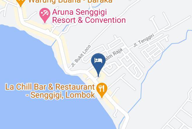 West Lombok Regency - Puri Senggigi Hotel Maps