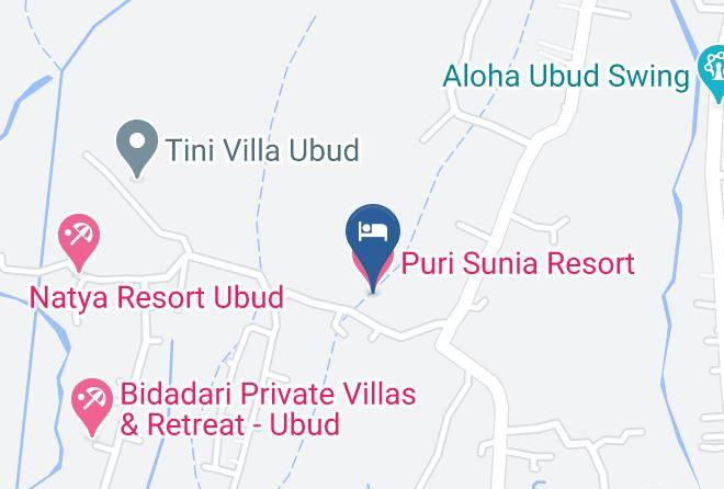 Gianyar Regency - Puri Sunia Resort Maps