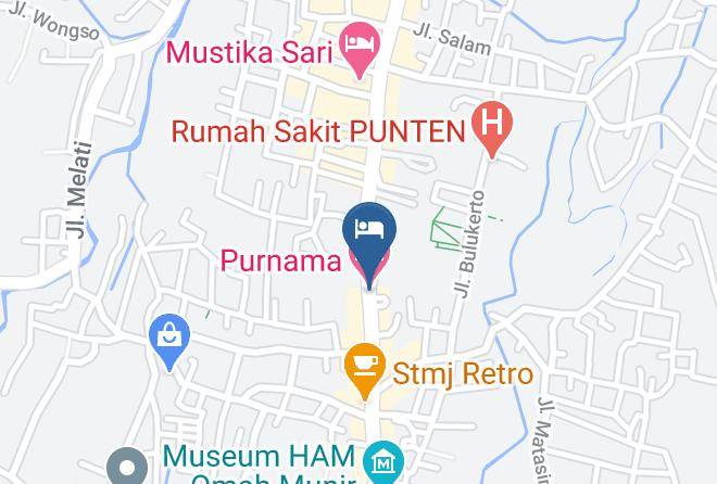 Kota Batu - Purnama Hotel Maps