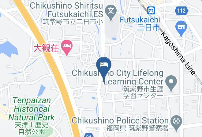 Chikushino City - Purple Hotel Futsukaichi Maps