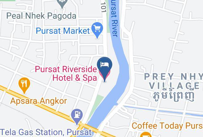 Pou Sat Town - Pursat Riverside Hotel & Spa Maps