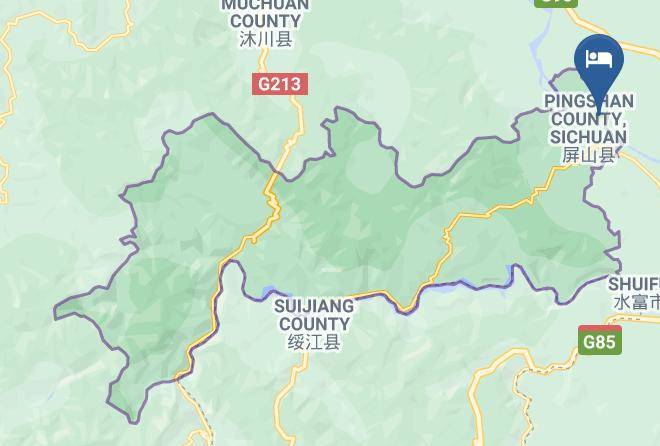 Yibin - Pushe Yaju Hotel Maps