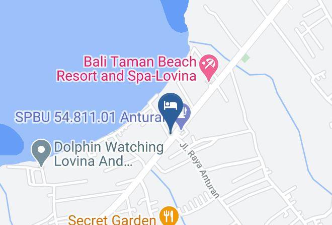 Buleleng Regency - Puspa Rama Pondok Wisata Hotel Maps