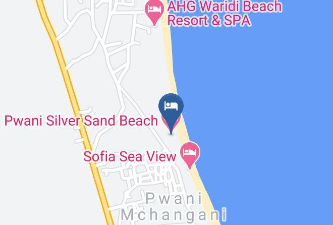Zansibar North Central - Pwani Silver Sand Beach Maps