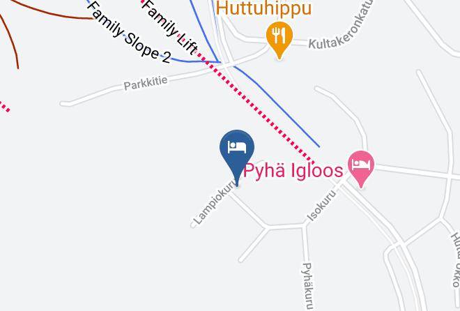 Pelkosenniemi - Pyhakoti Holiday Home Maps