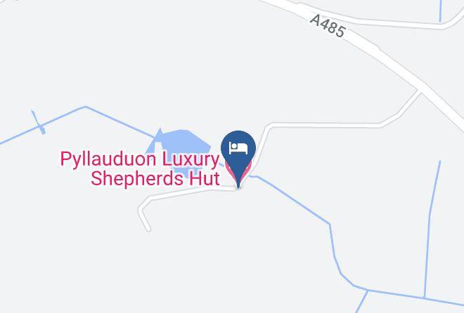 Ceredigion - Pyllauduon Luxury Shepherds Hut Maps