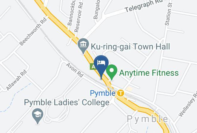 Ku Ring Gai - Pymble Hotel Maps