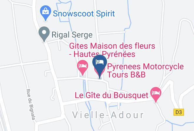 Hautes Pyrenees - Pyrenees Motorcycle Tours B&b Maps