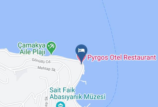 Adalar - Pyrgos Otel Restaurant Maps