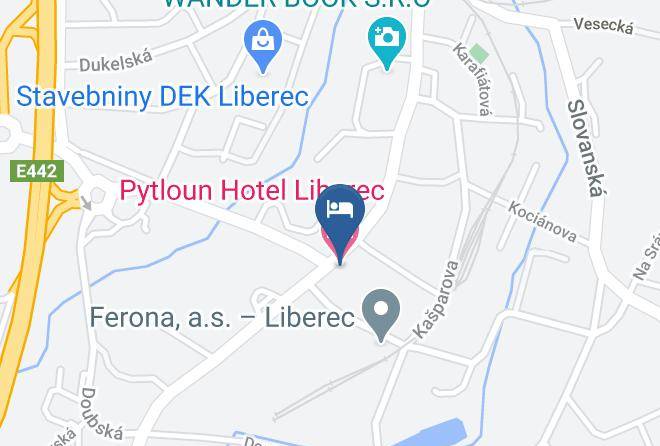 Pytloun Hotel Liberec Map