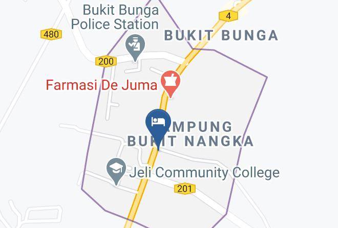 Tanah Merah - Qas Hotel Bukit Bunga Maps