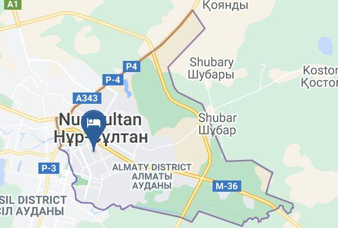 Nur Sultan - Qaton Qaragay Maps