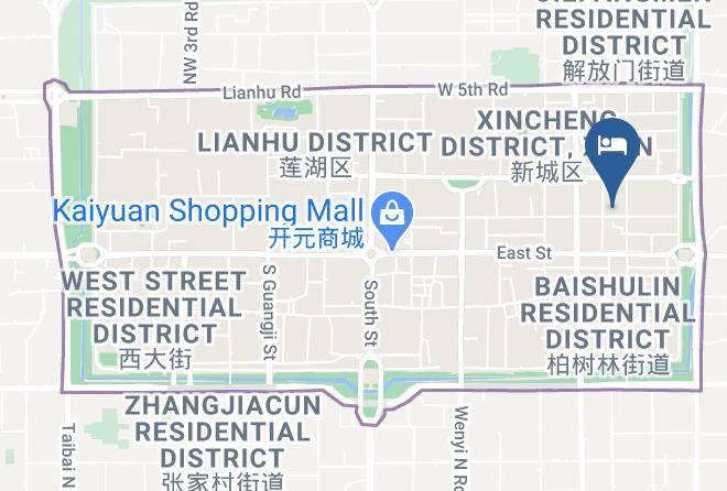 Xi An - Qianbaidu Hotel Maps