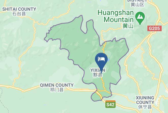 Huangshan - Qianchuan Zuo'an Hotel Maps