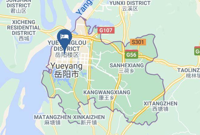 Yueyang - Qianhong Hotel Maps