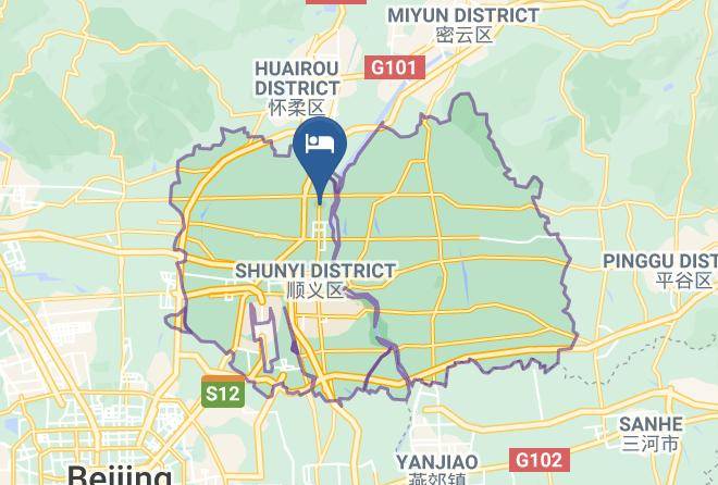 Shunyi District - Qiaobo Ice And Snow Conference Hotel Maps