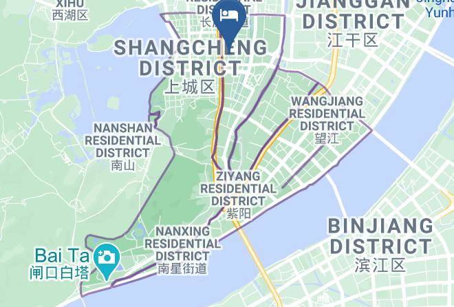 Hangzhou - Qing Hua Hotel Hangzhou Maps