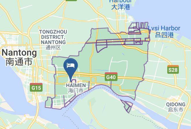 Nantong - Qingmu Hotel Haimen Bus Station Maps