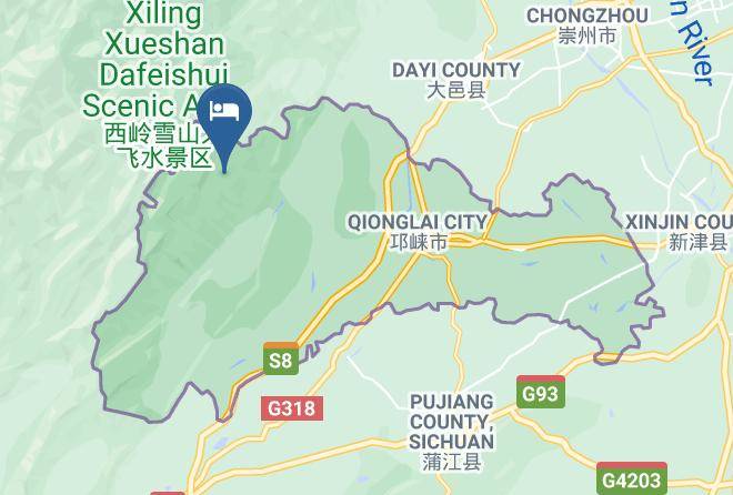 Chengdu - Qionglai Nanbao Mountain Tianchi Valley Hotel Maps