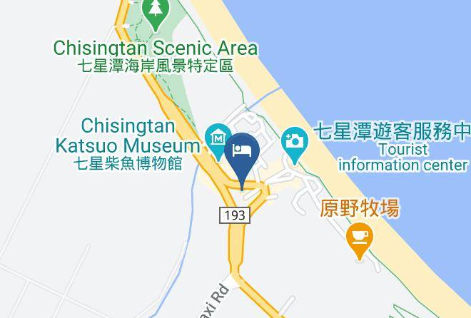 Qixingtan Xinghai B&b Mapa - Taiwan - Hualiennty