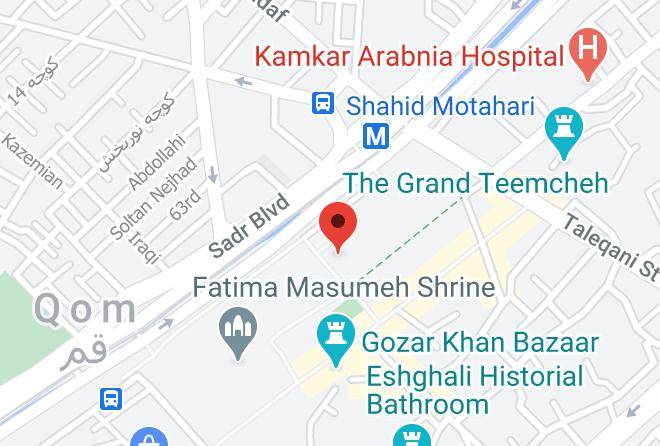 Qom Hotel Map