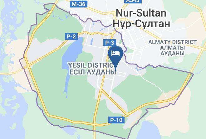 Nur Sultan - Qonaq Hotel Maps