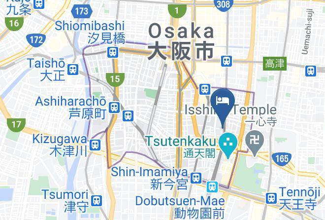 Osaka City Naniwa Ward - Qoo Hotel Ebisucho Maps