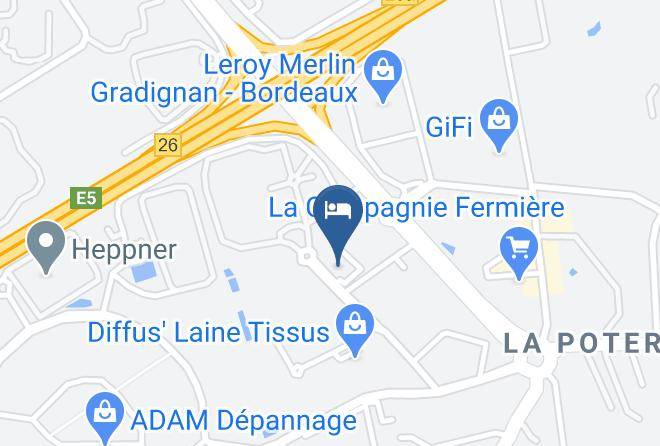 Quality & Comfort Hotel Bordeaux Sud Map