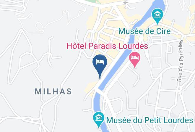 Hautes Pyrenees - Quality Hotel Christina Lourdes Maps