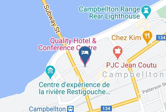 Quality Hotel & Conference Centre Campbellton Map