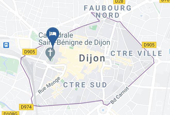 Quality Hotel Du Nord Dijon Centre Map