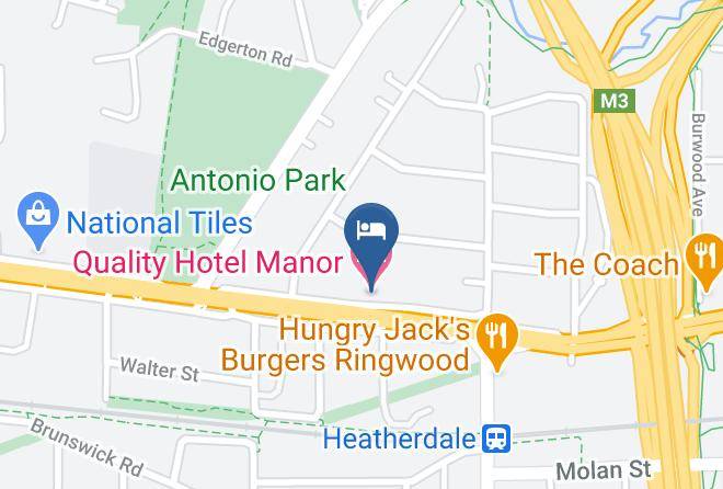 Whitehorse - Quality Hotel Manor Maps