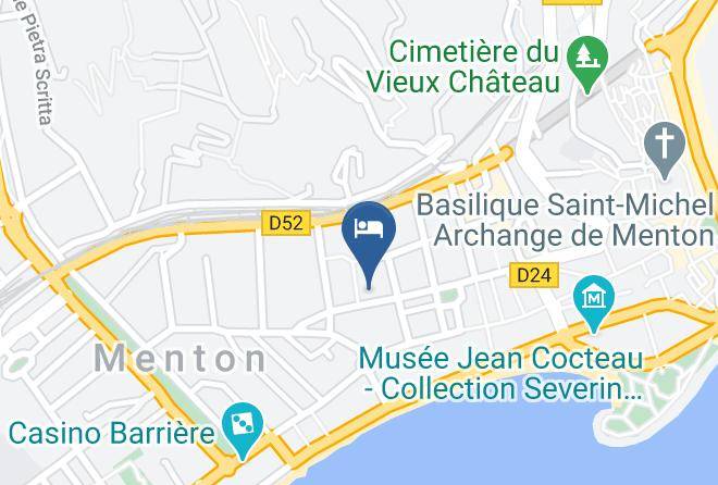 Quality Hotel Mediterranee Menton Map