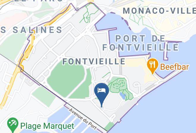 Fontvieille - Best Western Hotel Mediterranee Menton Maps