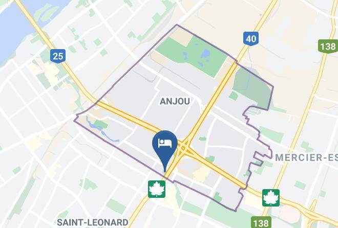 Montreal - Quality Hotel & Suites Montreal East Maps