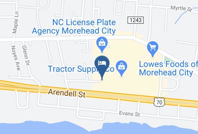Carteret - Quality Hotel Morehead City Near Atlantic Beach Maps