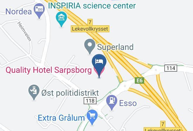 Quality Hotel Sarpsborg Map