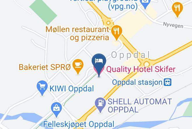 Oppdal - Quality Hotel Skifer Maps