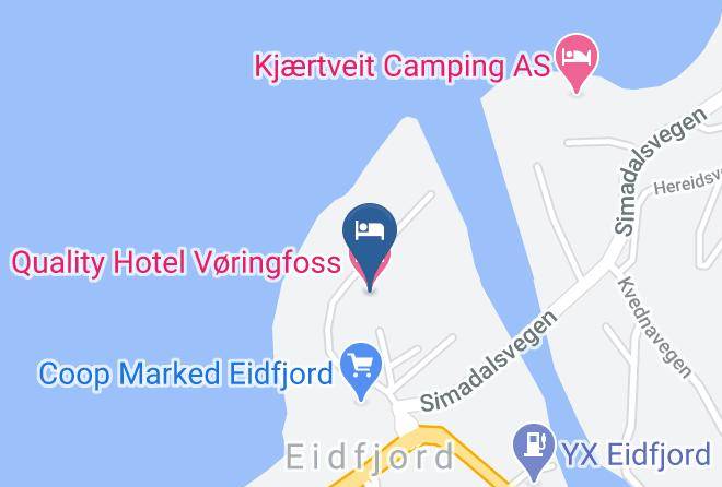 Eidfjord - Quality Hotel Voringfoss Maps
